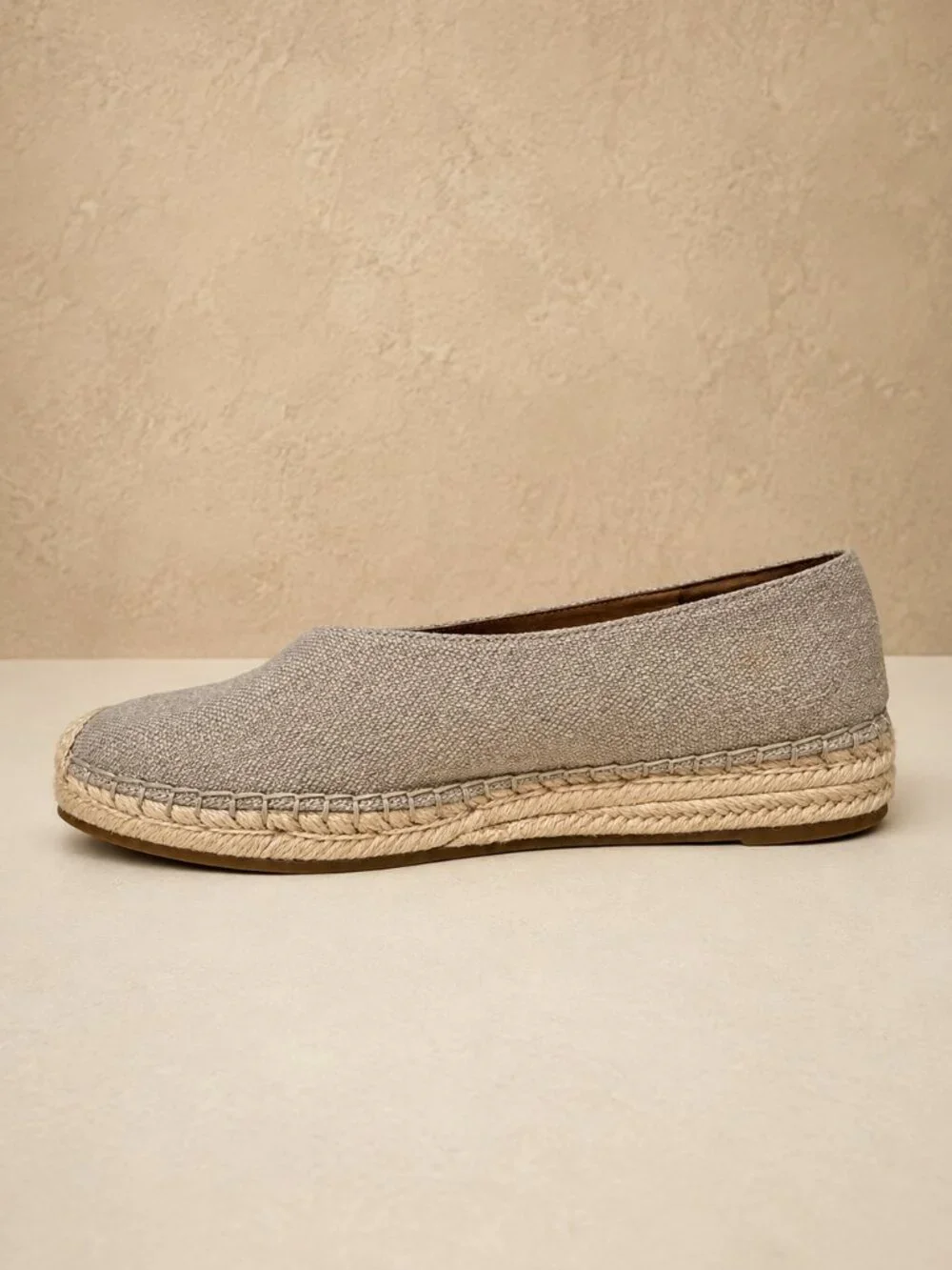 EILEEN FISHER Petals Washed Linen Espadrille Ballet Flats | Garnet Hill | Natura